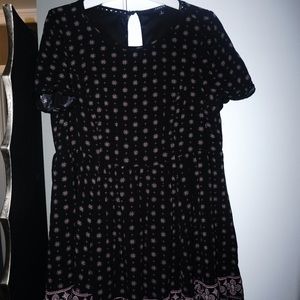 Torrid Dress - black floral